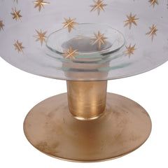 Laura Ashley Stars Glass Hurricanes