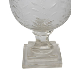 Laura Ashley Glass Cut Hurricane Medium