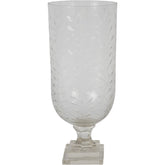 Laura Ashley Glass Cut Hurricane Medium