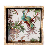 Laura Ashley Attleton Glass Coasters Set of 4