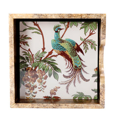 Laura Ashley Attleton Glass Coasters Set of 4