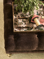 Laura Ashley Attleton Glass Coasters Set of 4