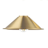 Easy Fit Aged Brass Metal Shade 18cm
