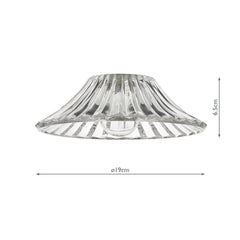 Easy Fit Clear Flared Glass Shade