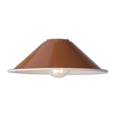 Easy Fit Metal Shade Gloss Red/Umber 18cm