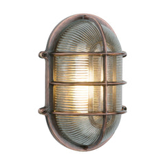 David Hunt Lighting Admiral Large Oval Bulkhead Antique Copper