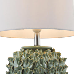 Ailsa Ceramic Table Lamp Green With Shade