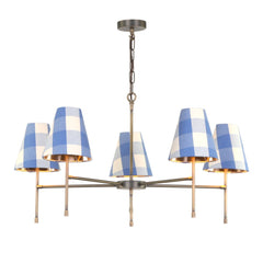 Aix 5 Light Armed Pendant Antique Brass Fitting Only