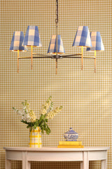 Aix 5 Light Armed Pendant Antique Brass Fitting Only