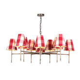 Aix 10 Light Armed Pendant Antique Brass Fitting Only