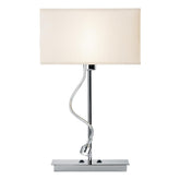 Amalfi Table Lamp Polished Chrome With Shade LED