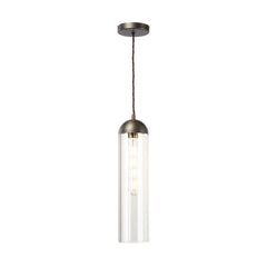 Anouk Single Pendant Antique Brass and Glass