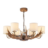 David Hunt Lighting Antler 6 Light Pendant Complete with Shades