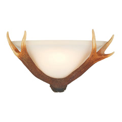 David Hunt Lighting Antler Wall Washer with glass shade ANT07