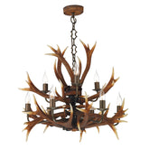 David Hunt Lighting Antler 9 Light Tiered Chandelier