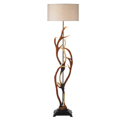 David Hunt Lighting Antler Floor Lamp Complete with Shade