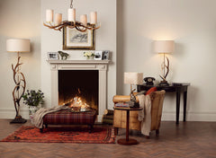 David Hunt Lighting Antler Large Table Lamp Complete with Shade