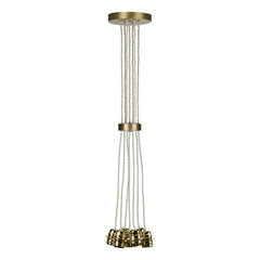 David Hunt Lighting Apollo 7 Light Pendant Butter Brass Suspension
