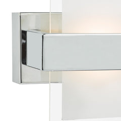Apt Wall Washer Polished Chrome and White Glass LED