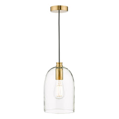 Archie Pendant Satin Bronze Glass