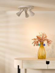 Arnel 3 Light Plate Spotlight Satin Taupe