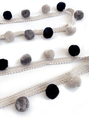 Laura Ashley Arwen Pom Fringe, Dove Grey