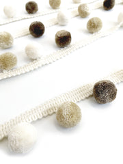 Laura Ashley Arwen Pom Fringe, Natural