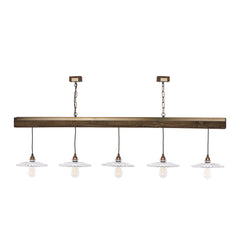 David Hunt Lighting ASPEN 5 light Bar Wood Effect