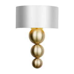 David Hunt Lighting Athena Wall Light Butter Brass Bespoke Shade