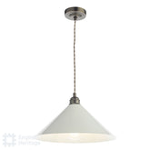 English Heritage Audley End Single Pendant Bronze and Cream