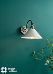 English Heritage Audley End Wall Light Rubbed Bronze and Cream