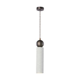 Ayla Single Pendant Jesmonite and Antique Brass