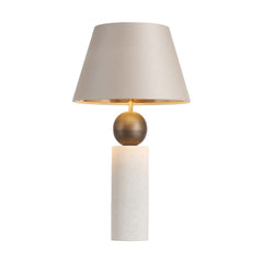 Ayla Table Lamp Jesmonite and Antique Brass Base Only