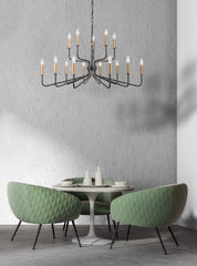 Franklite Kasteel 15lt Chandelier FL2455-15