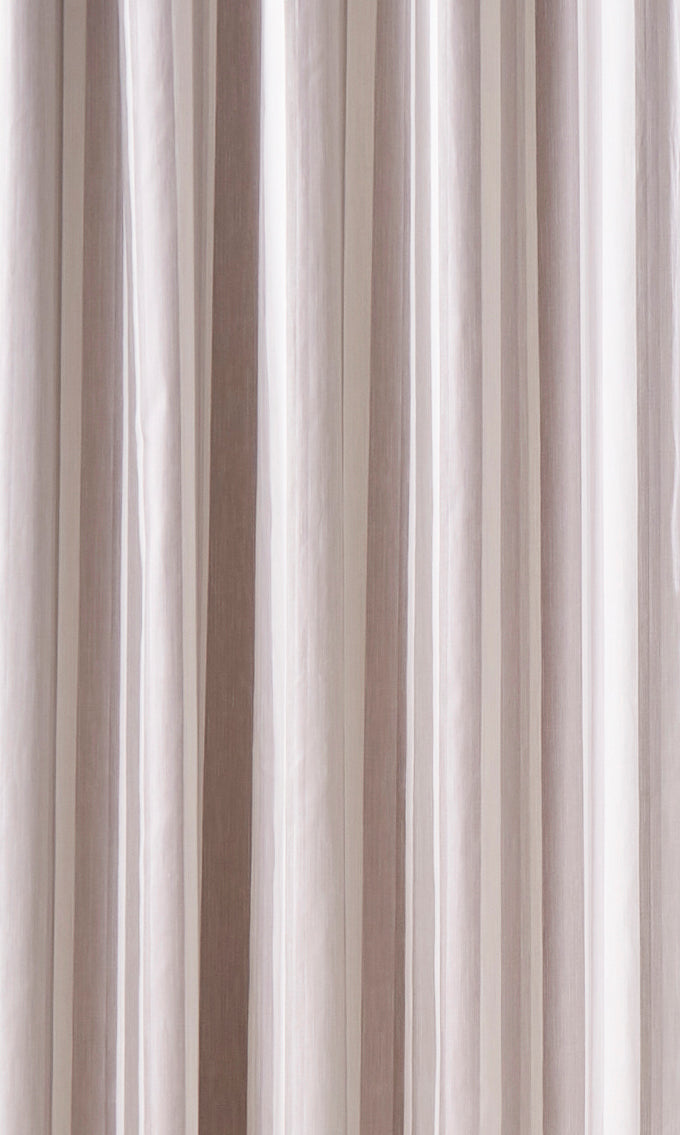 Laura Ashley Awning Stripe Dove Grey Ready Made Eyelet Curtains