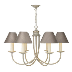 David Hunt Lighting Bermuda 6 Light Cream Gold