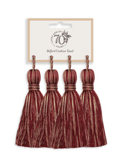 Laura Ashley Belford Cushion Tassel (pack of 4) Cranberry