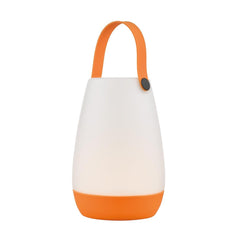 BEPPE Table Lamp Opal Acrylic, Orange Base & Handle IP54 LED