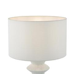 Bidelia Table Lamp Matt White With Shade