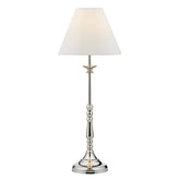 Blenheim Table Lamp Polished Nickel With Shade