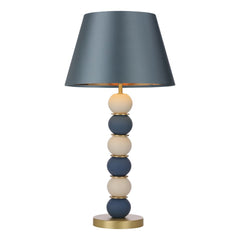 Bobble Table Lamp in Persian Blue & Coconut Base Only