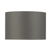 Bokara Grey Faux Silk Satin Drum Shade 38cm