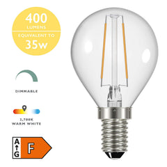 INDIVIDUAL E14 LED DIMM GB LAMP 4W 400LM CLEAR