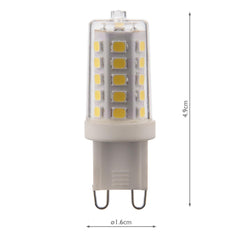 (SOLD AS 10PK) G9 LED LAMP DIM 3.5W 350LM 4000K CL