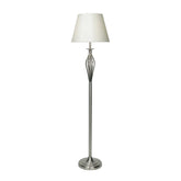 Bybliss Floor Lamp Satin Chrome With Shade (Multipack)