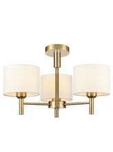 Franklite Barolo 3 Light Aged Brass