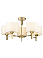 Franklite Barolo 5 Light Aged Brass
