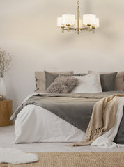 Franklite Barolo 5 Light Aged Brass