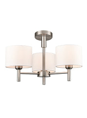 Franklite Barolo 3 Light Satin Nickel
