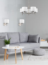 Franklite Barolo Single Wall Light Satin Nickel